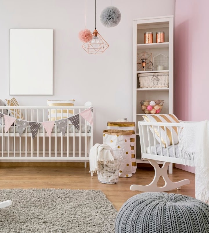 11 Simple but Clever Small Nursery Ideas {#3 is genius!}